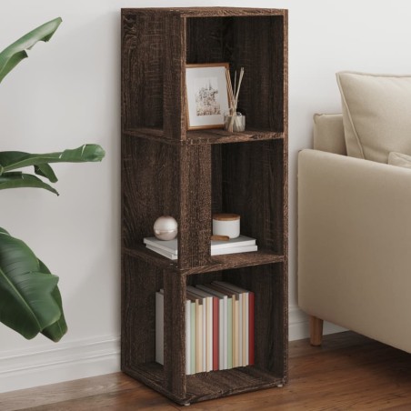vidaXL Mueble esquina madera contrachapada marrón roble 33x33x100 cm
