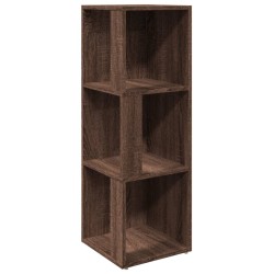 vidaXL Mueble esquina madera contrachapada marrón roble 33x33x100 cm