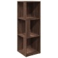 vidaXL Mueble esquina madera contrachapada marrón roble 33x33x100 cm