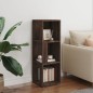 vidaXL Mueble esquina madera contrachapada marrón roble 33x33x100 cm