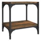 vidaXL Mueble para TV contrachapada y acero roble ahumado 40x33x41 cm vidaXL Mueble para TV contrachapada y acero roble ahumado 40x33x41 cm