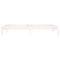 vidaXL Estructura de cama madera maciza de pino blanco 100x200 cm vidaXL Estructura de cama madera maciza de pino blanco 100x200 cm