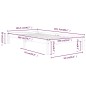 vidaXL Estructura de cama madera maciza de pino blanco 100x200 cm vidaXL Estructura de cama madera maciza de pino blanco 100x200 cm