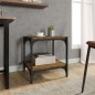 vidaXL Mueble para TV contrachapada y acero roble ahumado 40x33x41 cm vidaXL Mueble para TV contrachapada y acero roble ahumado 40x33x41 cm