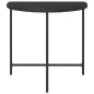 vidaXL Mesa de jardín de ratán sintético negra 80x50x75 cm