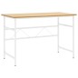vidaXL Escritorio para ordenador MDF metal blanco roble 105x55x72 cm vidaXL Escritorio para ordenador MDF metal blanco roble 105x55x72 cm