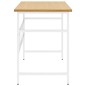 vidaXL Escritorio para ordenador MDF metal blanco roble 105x55x72 cm vidaXL Escritorio para ordenador MDF metal blanco roble 105x55x72 cm