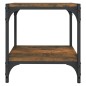 vidaXL Mueble para TV contrachapada y acero roble ahumado 40x33x41 cm vidaXL Mueble para TV contrachapada y acero roble ahumado 40x33x41 cm