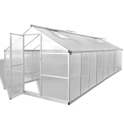 vidaXL Invernadero de aluminio 481x250x195 cm 23,44 m³