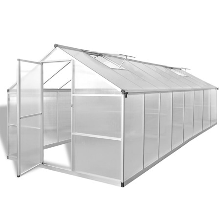 vidaXL Invernadero de aluminio 481x250x195 cm 23,44 m³