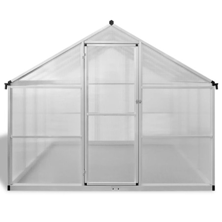vidaXL Invernadero de aluminio 481x250x195 cm 23,44 m³