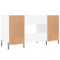 vidaXL Escritorio madera de ingeniería blanco 140x50x75 cm vidaXL Escritorio madera de ingeniería blanco 140x50x75 cm