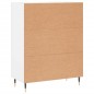 vidaXL Aparador de madera de ingeniería blanco 69,5x34x90 cm