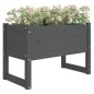vidaXL Jardinera de madera maciza de pino gris 78x40x52 cm vidaXL Jardinera de madera maciza de pino gris 78x40x52 cm