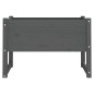 vidaXL Jardinera de madera maciza de pino gris 78x40x52 cm vidaXL Jardinera de madera maciza de pino gris 78x40x52 cm