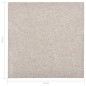 vidaXL Baldosas de suelo de moqueta 20 uds 5 m² 50x50 cm beige claro vidaXL Baldosas de suelo de moqueta 20 uds 5 m² 50x50 cm beige claro
