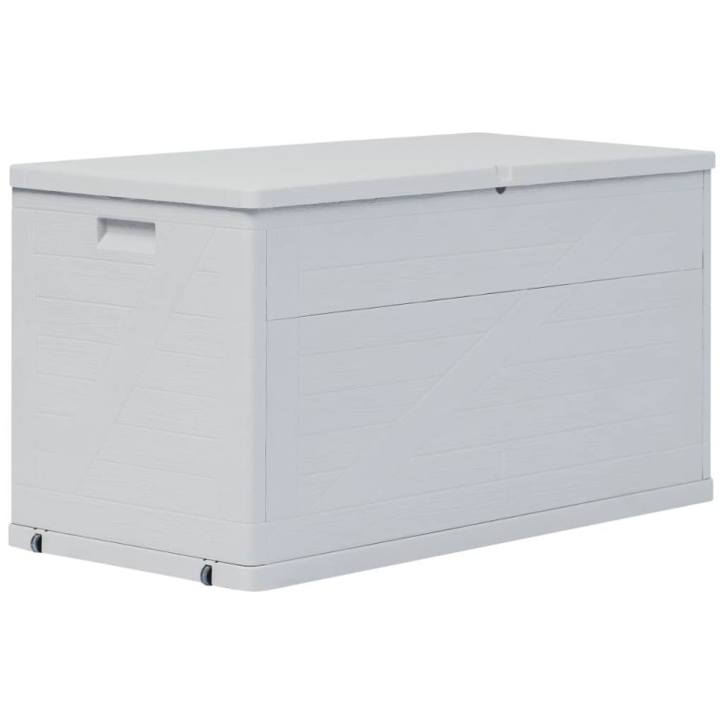 vidaXL Caja de almacenamiento de jardín 420 L gris claro vidaXL Caja de almacenamiento de jardín 420 L gris claro