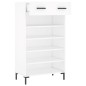 vidaXL Zapatero madera de ingeniería blanco 60x35x105 cm vidaXL Zapatero madera de ingeniería blanco 60x35x105 cm