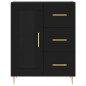 vidaXL Aparador de madera de ingeniería negro 69,5x34x90 cm vidaXL Aparador de madera de ingeniería negro 69,5x34x90 cm