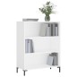 vidaXL Estantería madera de ingeniería blanco 69,5x32,5x90 cm vidaXL Estantería madera de ingeniería blanco 69,5x32,5x90 cm