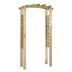 vidaXL Arco con enrejado madera maciza de pino impregnada 110x60x210cm