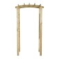 vidaXL Arco con enrejado madera maciza de pino impregnada 110x60x210cm vidaXL Arco con enrejado madera maciza de pino impregnada 110x60x210cm