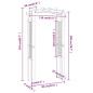 vidaXL Arco con enrejado madera maciza de pino impregnada 110x60x210cm vidaXL Arco con enrejado madera maciza de pino impregnada 110x60x210cm