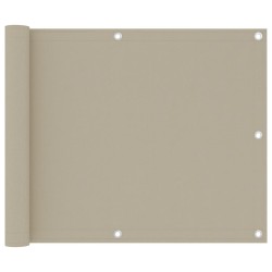 vidaXL Toldo para balcón tela oxford beige 75x500 cm