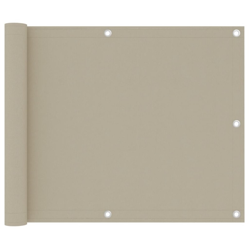 vidaXL Toldo para balcón tela oxford beige 75x500 cm vidaXL Toldo para balcón tela oxford beige 75x500 cm