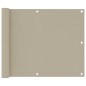 vidaXL Toldo para balcón tela oxford beige 75x500 cm vidaXL Toldo para balcón tela oxford beige 75x500 cm
