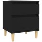 vidaXL Mesita de noche negro 40x35x50 cm vidaXL Mesita de noche negro 40x35x50 cm