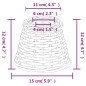 vidaXL Pantalla para lámpara de techo mimbre marrón Ø15x12 cm vidaXL Pantalla para lámpara de techo mimbre marrón Ø15x12 cm
