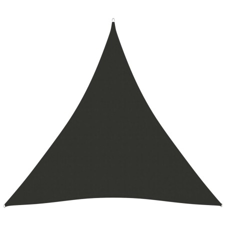 vidaXL Toldo vela triangular tela Oxford gris antracita 4,5x4,5x4,5 m