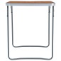 vidaXL Mesa de camping plegable con estructura metálica 80x60 cm