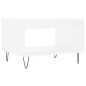 vidaXL Mesa de centro madera de ingeniería blanca 60x50x40 cm vidaXL Mesa de centro madera de ingeniería blanca 60x50x40 cm