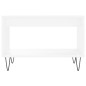 vidaXL Mesa de centro madera de ingeniería blanca 60x50x40 cm vidaXL Mesa de centro madera de ingeniería blanca 60x50x40 cm