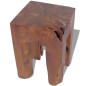 vidaXL Taburete de madera de teca maciza vidaXL Taburete de madera de teca maciza