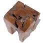vidaXL Taburete de madera de teca maciza vidaXL Taburete de madera de teca maciza