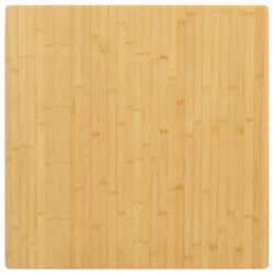 vidaXL Tablero de mesa de bambú 80x80x2,5 cm