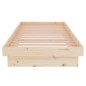 vidaXL Estructura de cama madera maciza 75x190 cm vidaXL Estructura de cama madera maciza 75x190 cm