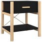 vidaXL Mesitas de noche 2 uds madera contrachapada negro 42x38x45 cm vidaXL Mesitas de noche 2 uds madera contrachapada negro 42x38x45 cm