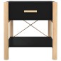 vidaXL Mesitas de noche 2 uds madera contrachapada negro 42x38x45 cm vidaXL Mesitas de noche 2 uds madera contrachapada negro 42x38x45 cm