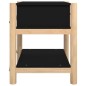 vidaXL Mesitas de noche 2 uds madera contrachapada negro 42x38x45 cm vidaXL Mesitas de noche 2 uds madera contrachapada negro 42x38x45 cm