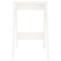 vidaXL Taburetes 2 unidades madera maciza de pino blanco 40x40x60 cm vidaXL Taburetes 2 unidades madera maciza de pino blanco 40x40x60 cm