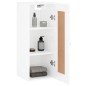 vidaXL Armario de pared madera ingeniería blanco brillo 34,5x34x90 cm vidaXL Armario de pared madera ingeniería blanco brillo 34,5x34x90 cm
