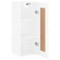 vidaXL Armario de pared madera ingeniería blanco brillo 34,5x34x90 cm vidaXL Armario de pared madera ingeniería blanco brillo 34,5x34x90 cm