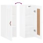 vidaXL Armario de pared madera ingeniería blanco brillo 34,5x34x90 cm vidaXL Armario de pared madera ingeniería blanco brillo 34,5x34x90 cm
