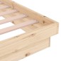 vidaXL Estructura de cama madera maciza 75x190 cm vidaXL Estructura de cama madera maciza 75x190 cm
