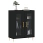 vidaXL Aparador de madera de ingeniería negro 69,5x34x90 cm vidaXL Aparador de madera de ingeniería negro 69,5x34x90 cm