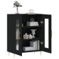 vidaXL Aparador de madera de ingeniería negro 69,5x34x90 cm vidaXL Aparador de madera de ingeniería negro 69,5x34x90 cm